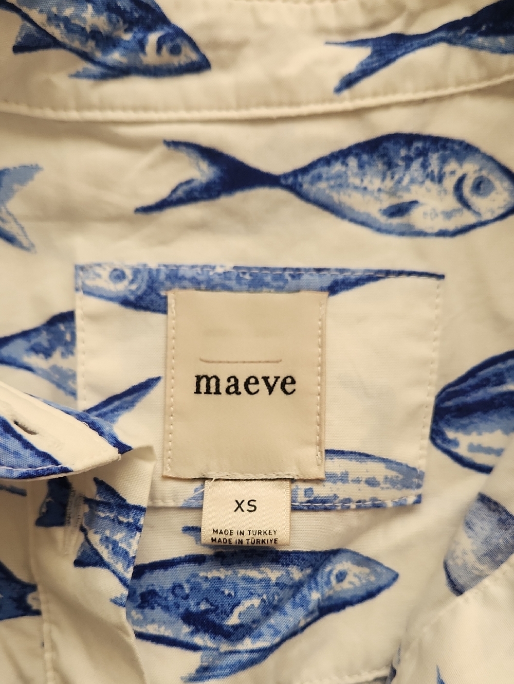 Anthropologie Bettina Fish Print Midi Dress - Picture 3 of 4